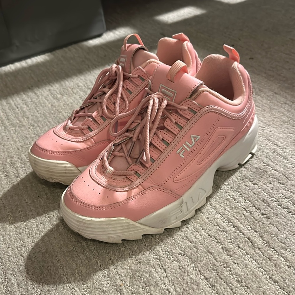 Pink FILA Disruptor Shoes (Chunk FILAs)